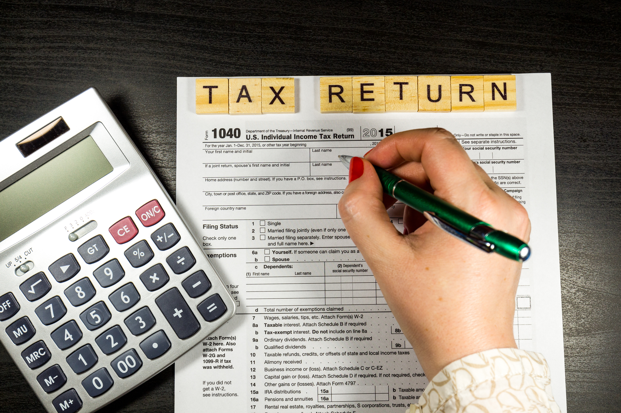 Simple Individual  Tax Return – (1040 Basic – Not Itemizing)